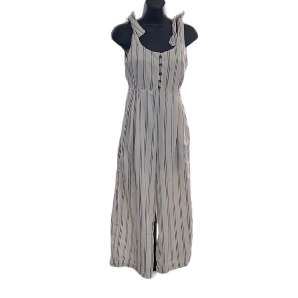 Free People XS Size 0 Stripy Tie One-Piece Jumpsuit Jumper - Picture 2 of 6